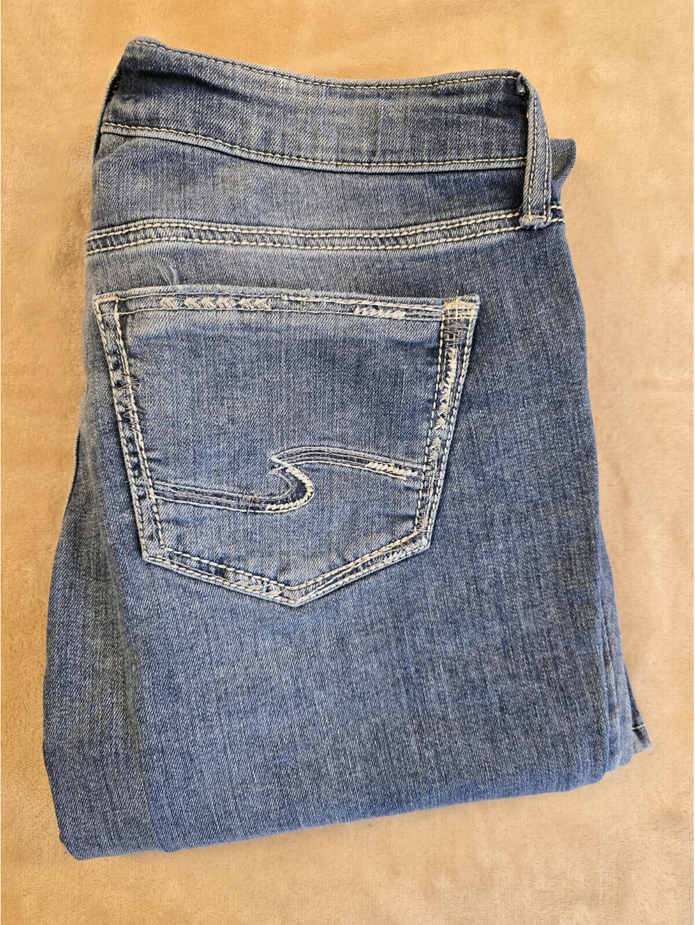 Silver Jeans Suki W34/L30 Women's Bootcut Medium Wash Blue Jeans